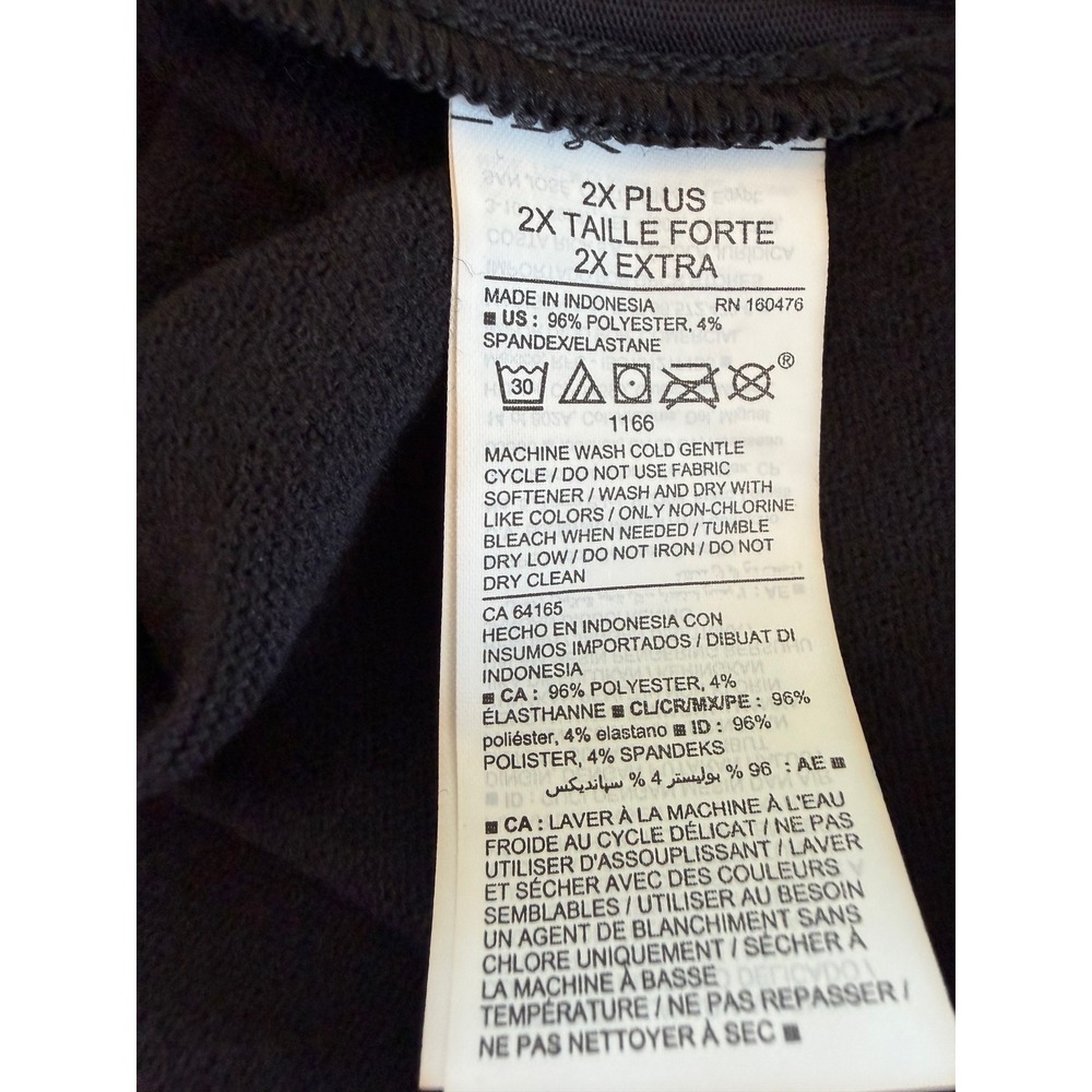 Old Navy Active Womens 2X Plus Black Cowl Neck Sweatshirt Long Sleeve Pullover - Picture 5 of 7